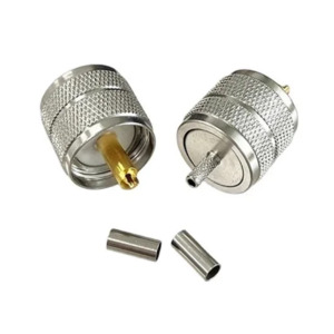 Rf Connectors: TECHOMAN PL259 Crimp Plug RG174 , RG316 , RG-174 , RG-174 Coaxial Cable