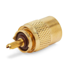 Rf Connectors: PL259 Male Gold Plated Solder Plug RF Connector for RG-58