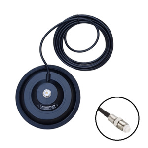 Amateur Ham Antennas Mobile Hf Magnetic Mount Selection: TECHOMAN 15cm Magnetic Antenna / Aerial Mount SO239 on Base and FME Socket for Radio - 4M RG-58 cable