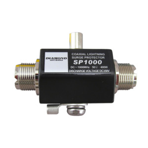 Diamond Antennas And Accessories Available At Techoman New Zealand: DIAMOND SP1000 400W 1GHz Antenna / Aerial Lightning Surge Protector