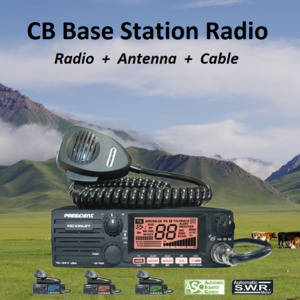 President Cb Radios Available At Techoman New Zealand: PRESIDENT McKinley AM / SSB CB 27MHz Radio Transceiver Home Kit - 4 / 12 watts - No Power Supply