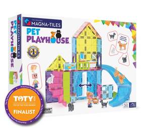 Educational Steam Toys: Magna-Tiles Pet Playhouse 50 Pieces
