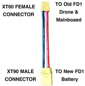 Swellpro: Converter Cable for FD1 Battery (NEW Battery XT90 to OLD Mainboard XT60)