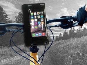 Cycling Accessories: IPX8 Bike Mount Waterproof Sealed Bag for Smartphones upto 5.5" (RED)