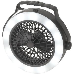 Led Lighting Range: Camping Fan 6500 RPM with built-in Lantern