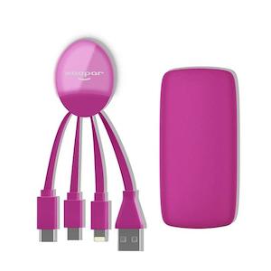 Accessories Cables: Xoopar Weekender Power Pack : Multi phone Charging cable & Power bank - select your colour!