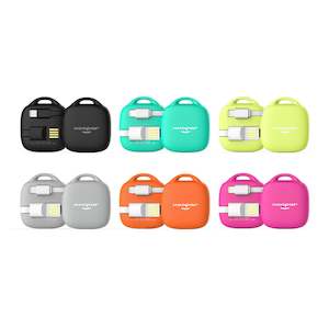 Power Banks: Xoopar Hug Booster : Charging Cable & Emergency Power Bank