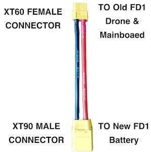 Converter Cable for FD1 Battery (NEW Battery XT90 to OLD Mainboard XT60)