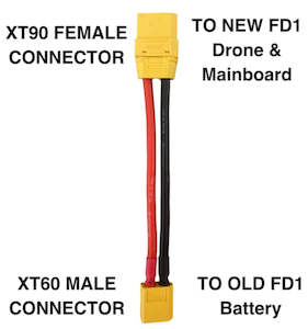 Converter Cable for FD1 Battery (OLD Battery XT60 to NEW Mainboard XT90)