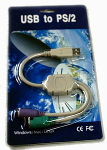 USB Male to 2 PS/2 Female W/IC Techstar Computers