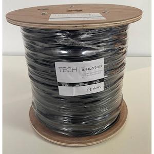 TechLink 4 Core Audio Cable - 1.5mm  - Black - 152m Spool