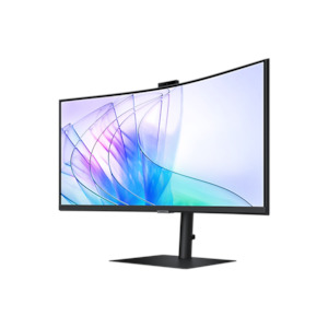 Monitors: LS34C650VAEXXY - Samsung ViewFinity S6 S34C650VAE 34" Class Webcam WQHD Curved Screen LCD Monitor - 34" Viewable