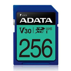 Storage And Memory: ASDX256GUI3V30S-R - ADATA Premier Pro UHS-I U3 V30 SDXC Card 256GB