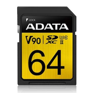 ASDX64GUII3CL10-C - ADATA Premier ONE V90 UHS-II SDXC Card 64GB