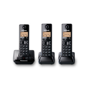 Panasonic KX-TG2723NZB Cordless Telephone Triple Pack - DECT 6.0 - 1.8 GHz