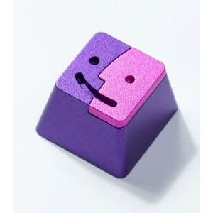 Gaming: KEYC-AT-23 - Smile Aluminium Alloy Purple Artisan Keycap (1u)