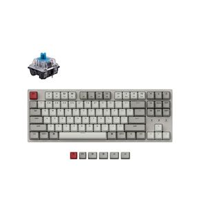 KEYC-C1-K2Z - Keychron C1-K2Z, 80% TKL Layout 87 Keys, Retro, Blue Switch, Non-B&hellip;