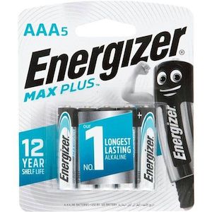 Driveway Alaert: ENR MAX PLUS AAA 5PK - Five Pack 1.5V Energizer Max Plus AAA Batteries