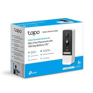Smart Doorbell: TL-TAPOD230S1 - TP-Link Tapo D230S1 Tapo Smart IoT Hub Smart Doorbell with Chime