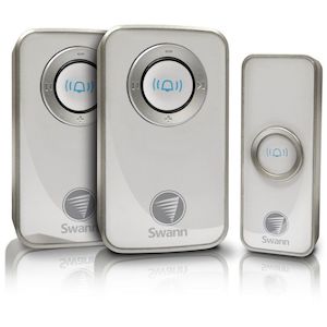 Smart Doorbell: Swann SWHOM-DC820P2-AUS Wireless Door Chime with Mains Power