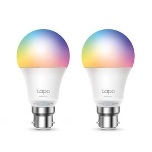 Light Bulbs: TL-TAPOL530B-2P - TP-LINK Tapo L530B(2-Pack) Smart Wi-Fi Light Bulb, Multicolor, Bayonet, 2 pack