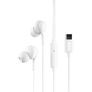 Headphones: XCD USB-C Wired In-Ear with Mic Headphones (White)