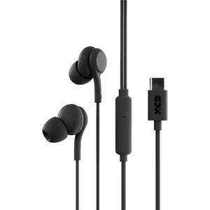 XCD USB-C Wired In-Ear with Mic Headphones (Black)