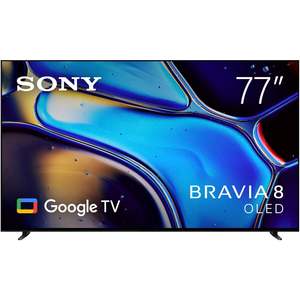 Sony 77" BRAVIA 8 4K HDR OLED Google TV (2024)
