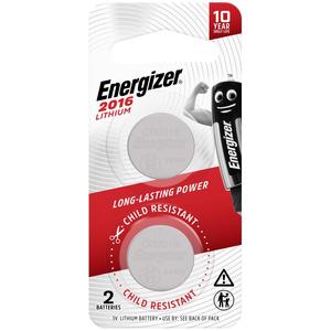 Energizer Lithium 2016 Coin Battery (2 Pack)