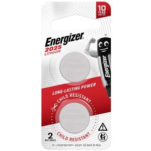 Energizer Lithium 2025 Coin Battery (2 Pack)