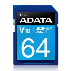 Storage And Memory: ASDX64GUICL10-R - ADATA Premier UHS-I V10 SDXC Card 64GB