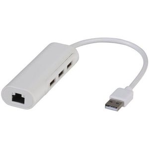 Usb Hubs: YN8407 - USB 2.0 to Ethernet Adaptor with 3-Port USB Hub