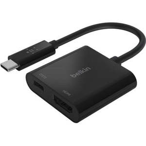 AVC002BTBK - Belkin USB-C to HDMI + Charge Adapter - 1 x Type C USB Male - 1 x H&hellip;