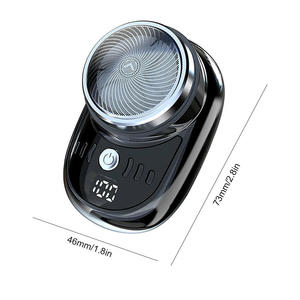 Compact Rechargeable Electric Travel Shaver for Men - Washable and Portable Cordless