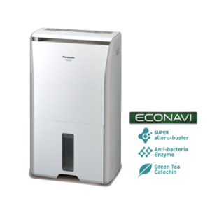 Dehumidifier: Panasonic F-YCL27N Dehumidifier White Up to 27 Litres per day, 5.0L Tank, Antibacterial Filter, Laundry Mode