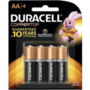 Batteries: Duracell Coppertop AA 4PK