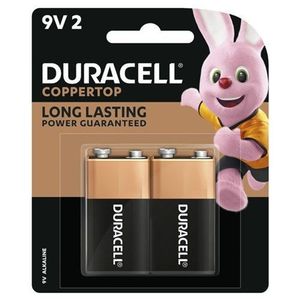 Batteries: Duracell Coppertop 9V 2PK