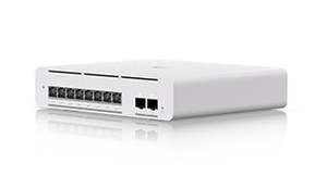 Switches: Ubiquiti UniFi Professional XG 8-port 10GbE Layer 3 Etherlighting PoE++ Switch