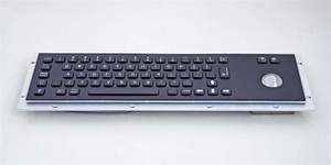 Commercial Displays: Inputel Stainless Steel Keyboard + Trackball KB001 ~ USB