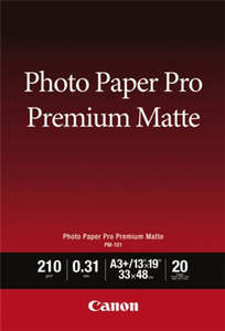 Canon PM-101 A3+ Matte 210gsm Photo Paper Pro Premium - 20 Sheets