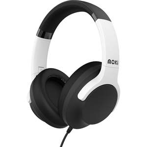 Headphones: Moki Type-C Connect Headphones with Inline Mic & Control (Black/White)