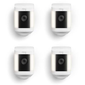 Ring Spotlight Cam Plus [Battery] (White) - 4-Pack