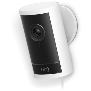 Ring Outdoor Cam Pro Plug-In Security Camera (White)