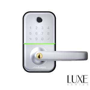 The CARLISLE LUXE Entrance Lock - Silver BLE Fingerprint, TTLock, Pin, Prox, E-K&hellip;