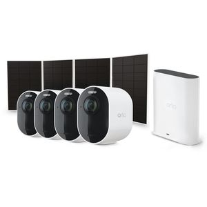 Arlo Ultra 3 4K Outdoor Security Camera & Solar Bundle Kit (4 Pack) + 12M Subscription