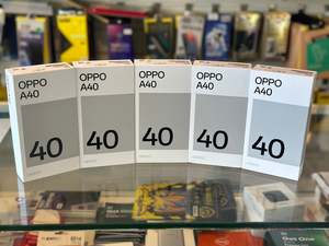 Oppo Mobile Phones: OPPO A40 4G (2024) Dual SIM Smartphone - 6GB+128GB - White/Black