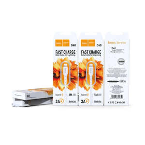 Mobile And Laptop Accessories: HOCO 3A FAST-CHARGING LIGHTNING DATA CABLE