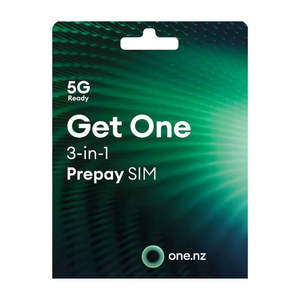 One NZ Prepay 3 in 1 Sim Card 5g Ready