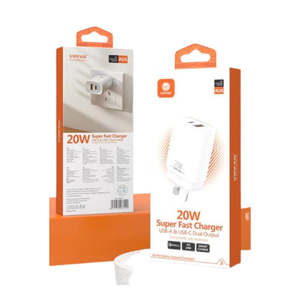 20W USB-A & USB-C DUAL SUPER FAST CHARGER