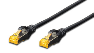 Digitus S-FTP CAT6A Patch Lead - 1M Black - Techtonic